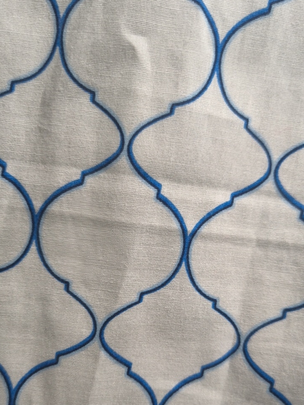 Chadwicks White Button-Down Shirt with Blue Geometric Print - Picture 5 of 5